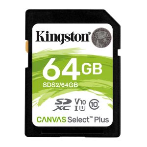 Kingston Canvas Select Plus 64 GB SDXC Memory Card SDS2:64GB