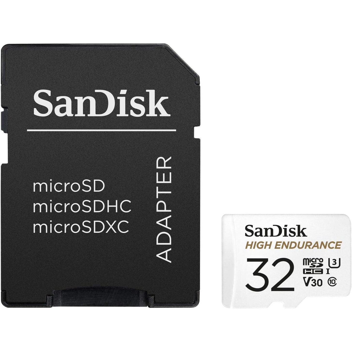 SanDisk High-Endurance-Video-Monitoring-for-Dashcams-Home-Monitoring-32-GB-microSDHC-Memory-Card-SD-Adaptor