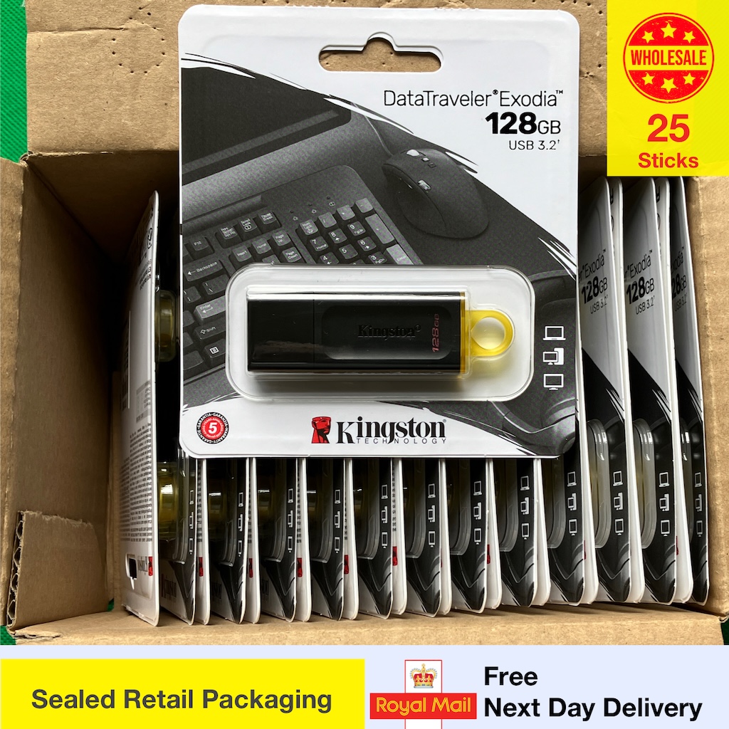 25x Kingston DataTraveler Exodia 128GB USB Memory Stick Flash Drive Drive Wholesale Lowest Price Bulk Price Lot