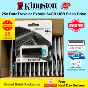 25x Kingston DataTraveler Exodia 64GB USB Memory Stick Flash Drive Drive Wholesale Lowest Price Bulk Price Lot