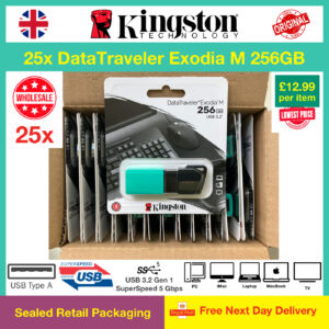25x DataTraveler Exodia M 256GB Wholesale Shopmoksha