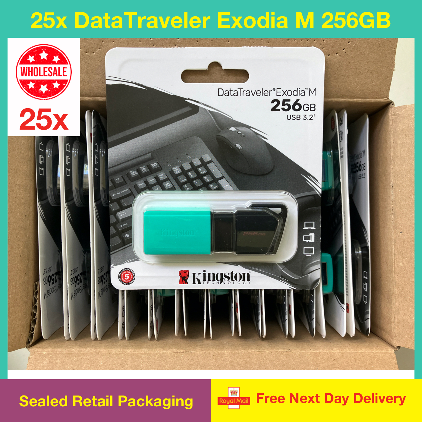 25x DataTraveler Exodia M 256GB Wholesale