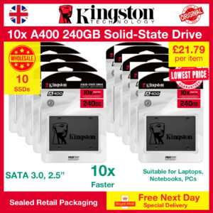 10x A400 240GB SSDs Wholesale Next Day Delivery Shop Moksha Lowest Price