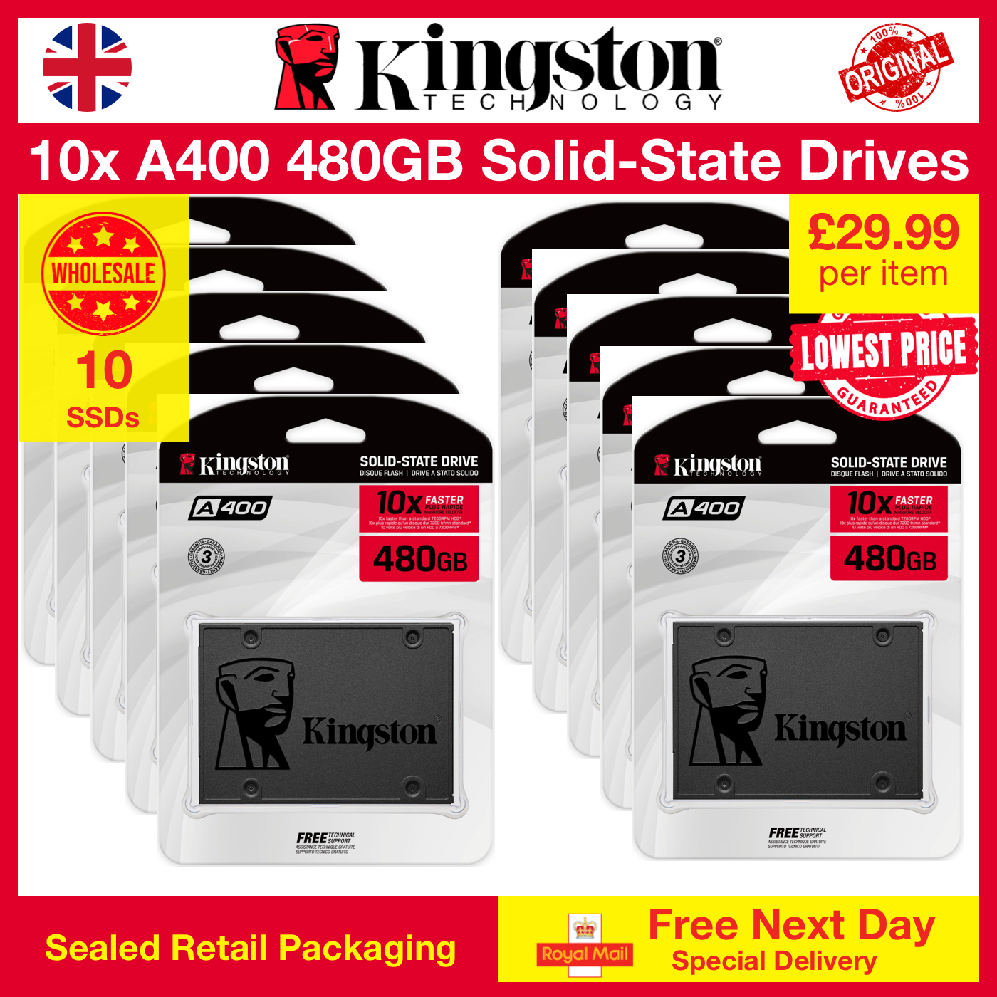 10x A400 960GB SSD Wholesale