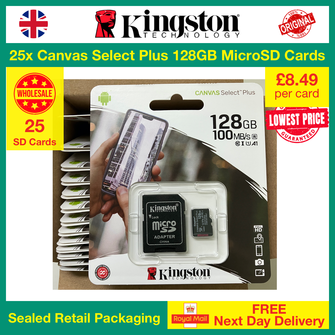 Canvas Select Plus 128GB MicroSD Card SDCS2/128GB