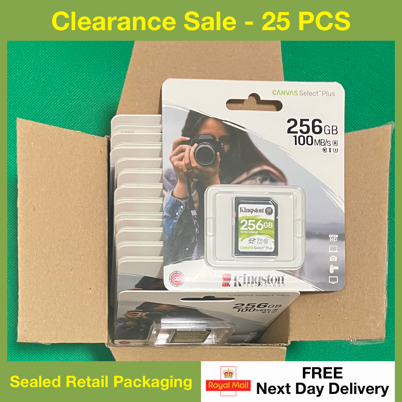 25x Canvas Select Plus 256GB SD Cards Clearance Sale - shop Moksha
