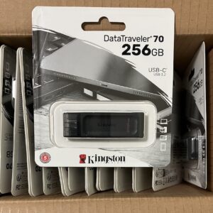 25x Kingston DataTraveler 70 256GB USB Flash Drive, USB 3.2, USB-C, MPN: DT70/256GB, EAN: 0740617331233, Wholesale, Bulk Price, Lowest Price, Lot