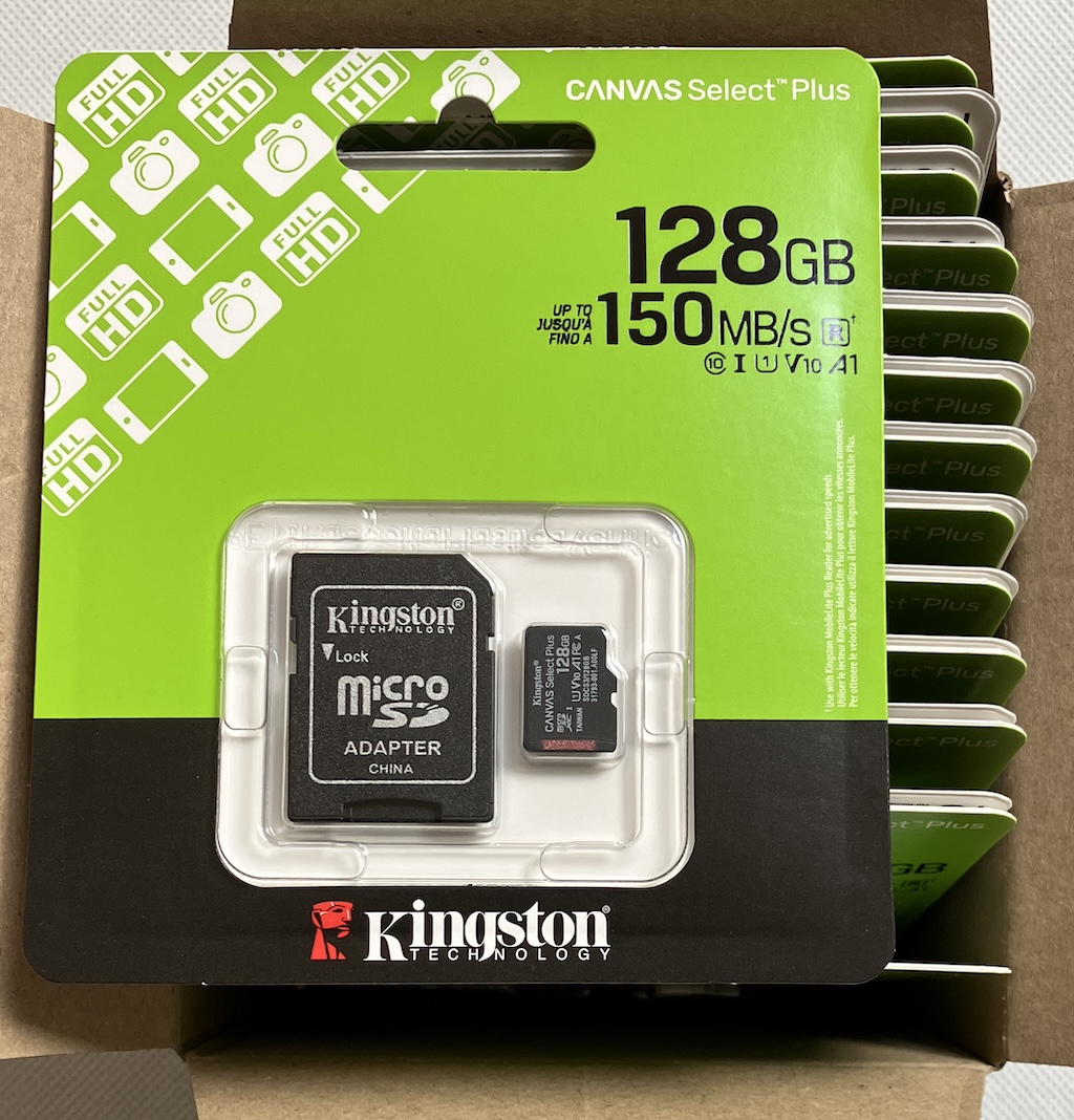 25x 128GB Kingston Canvas Select Plus MicroSD Memory Card - SDCS3 128GB - Wholesale
